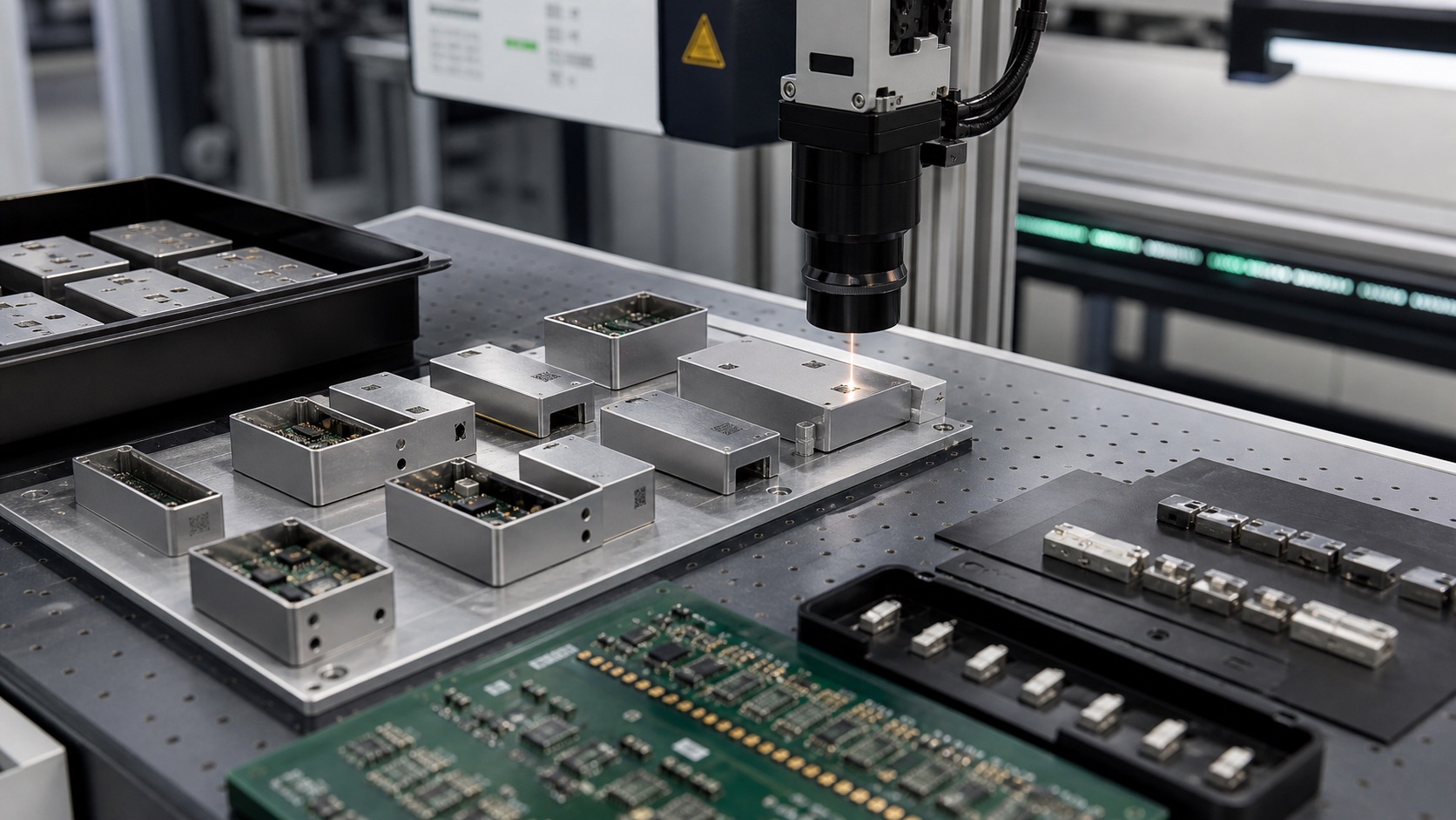 Exemple d’application laser pour le secteur électronique